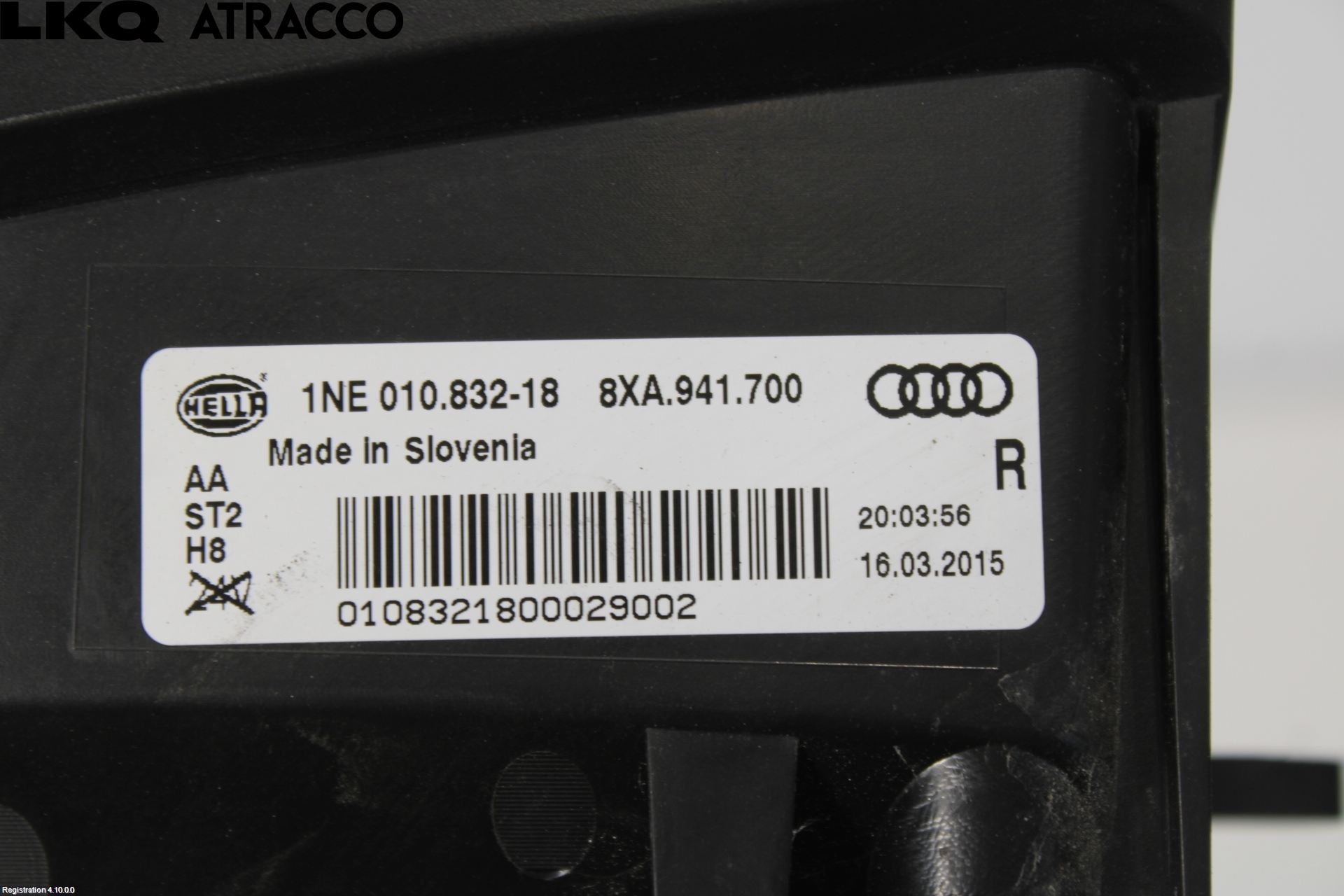 Audi A1/S1 11-18 Frontlykt-Kurve-Tåkelys