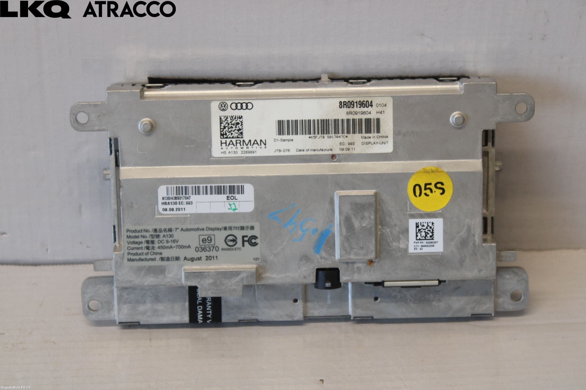 Audi S5 07- Multifunktionsdisplay