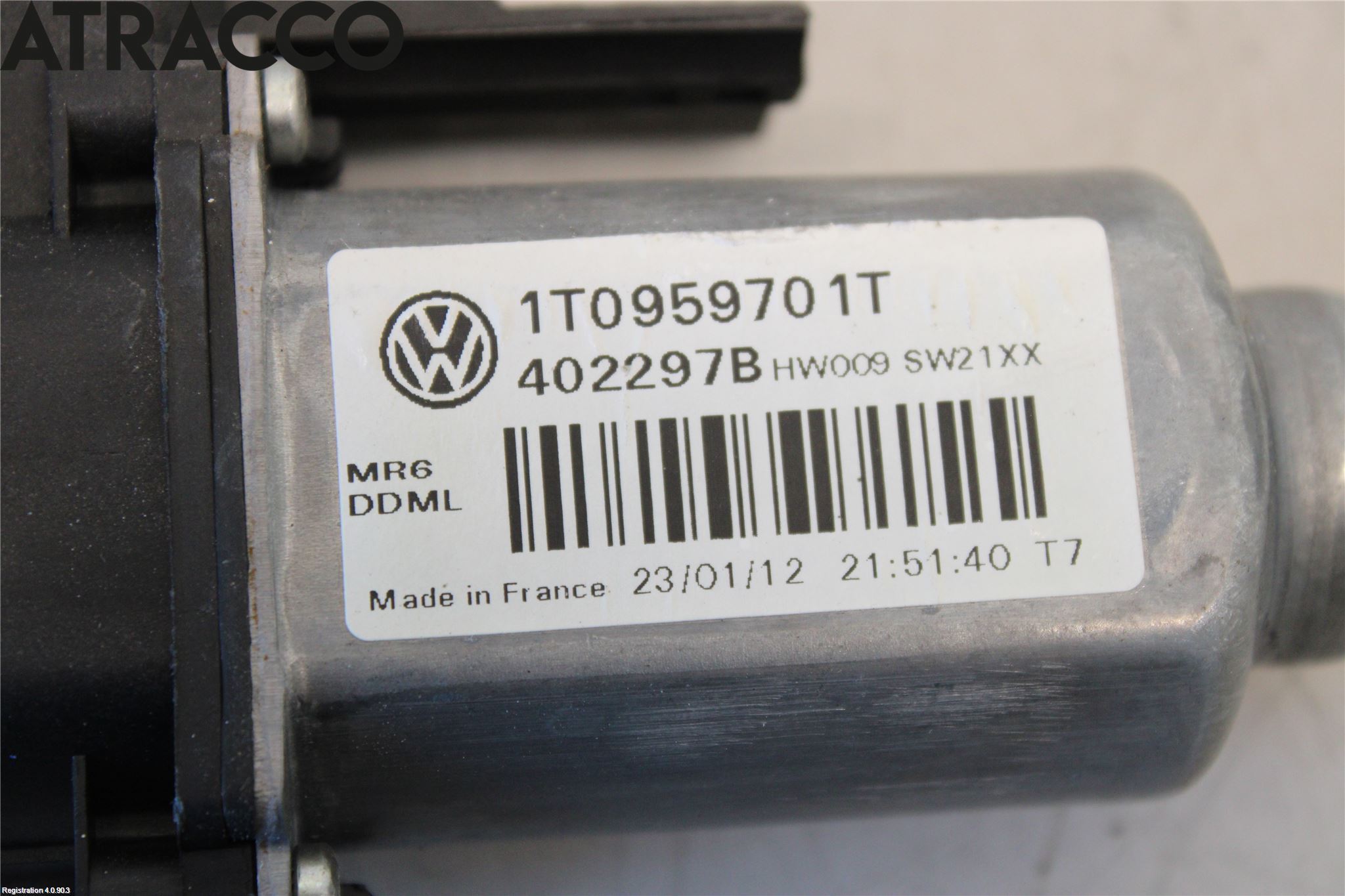 Volkswagen VW CADDY      04-10 Vindusheismotor