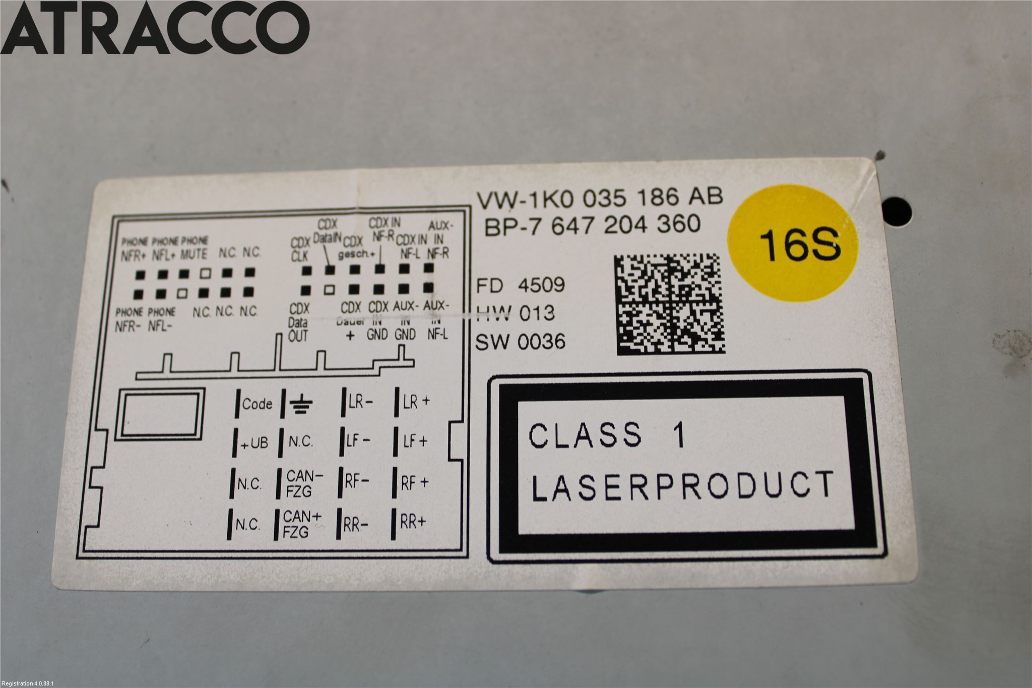 Volkswagen VW GOLF VI 09-13 Stereo Radio Med Cd