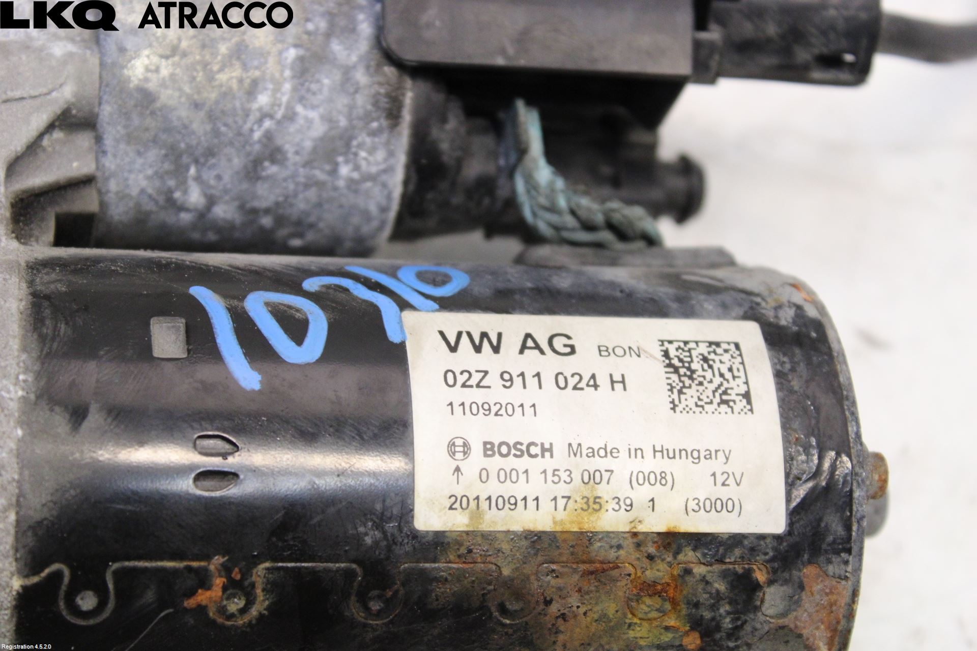 Volkswagen VW TOURAN 10-15 Startmotor Diesel