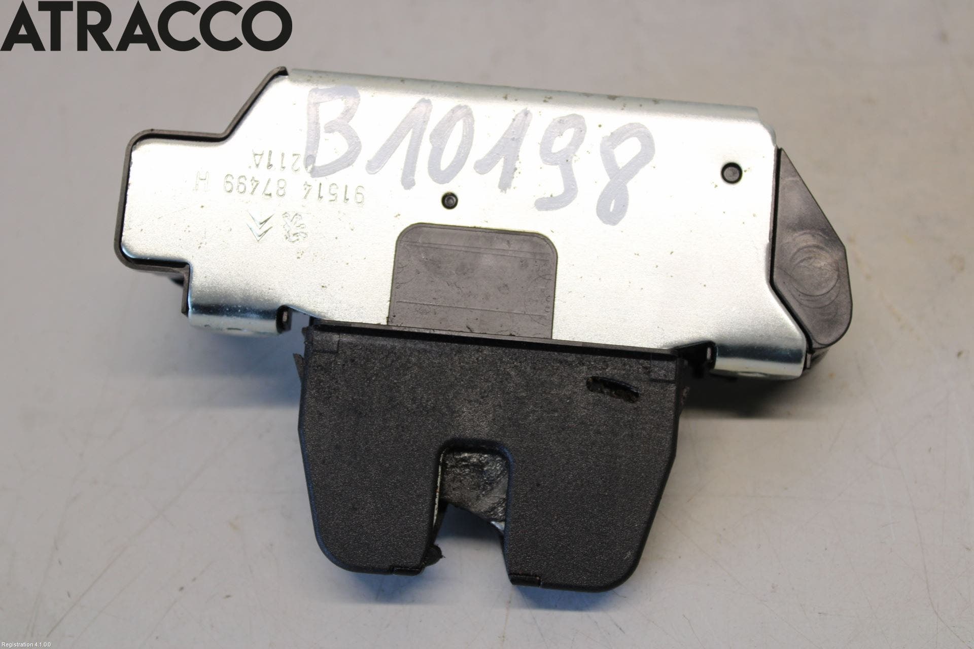 Peugeot 5008 10-16 Bakluke-Lokk Låsekasse