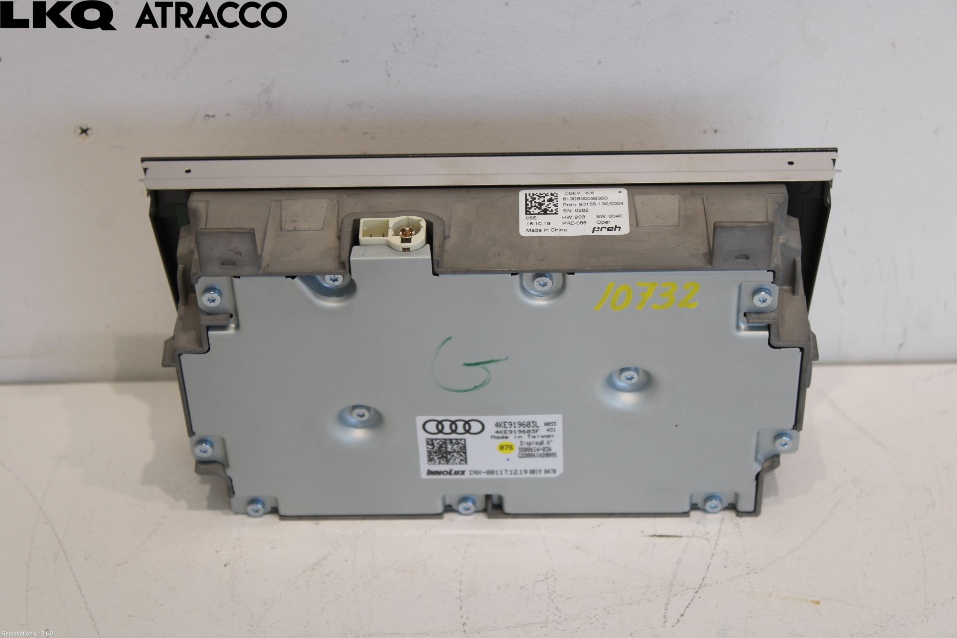 Audi E-TRON, S GE 19- Multifunktionsdisplay