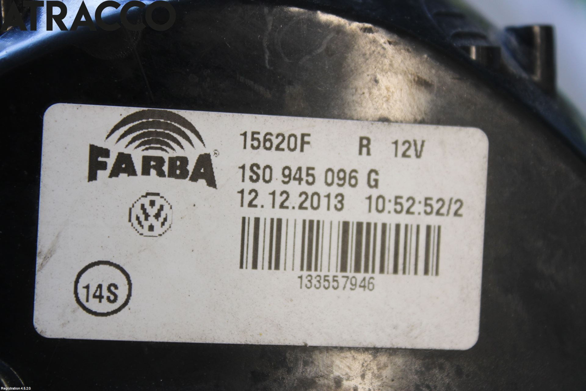 Volkswagen VW UP! / E-UP! Baklykt Høyre