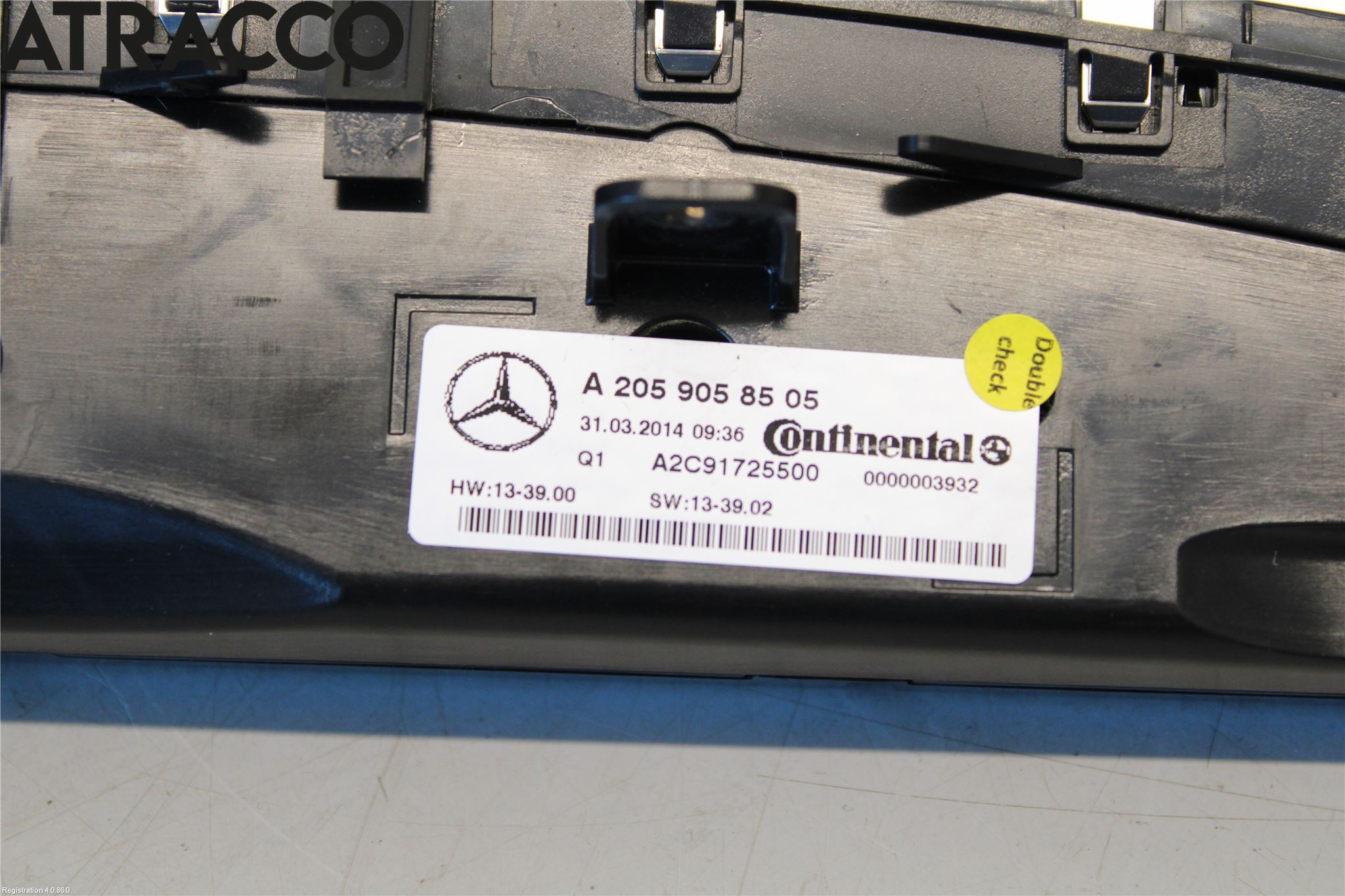 Mercedes-Benz MB C-KLASS (W205) 14-21 Varme Ac Betjening-Display