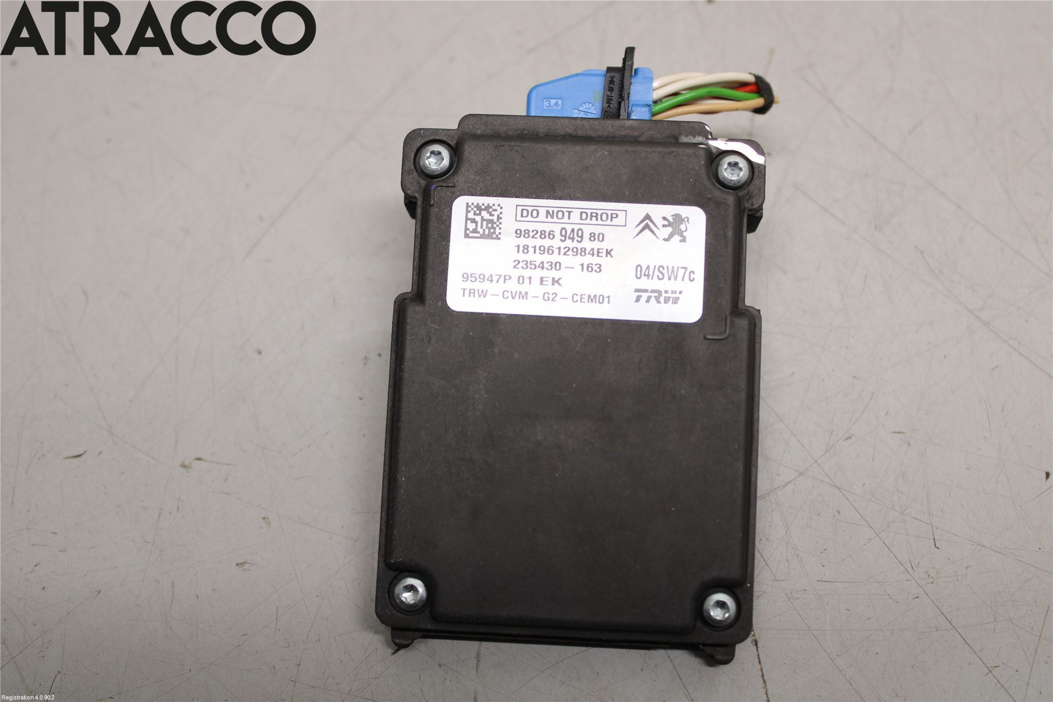 Citroen C4 CACTUS 14-20 Sensor Kollisjonsbeskyttelse