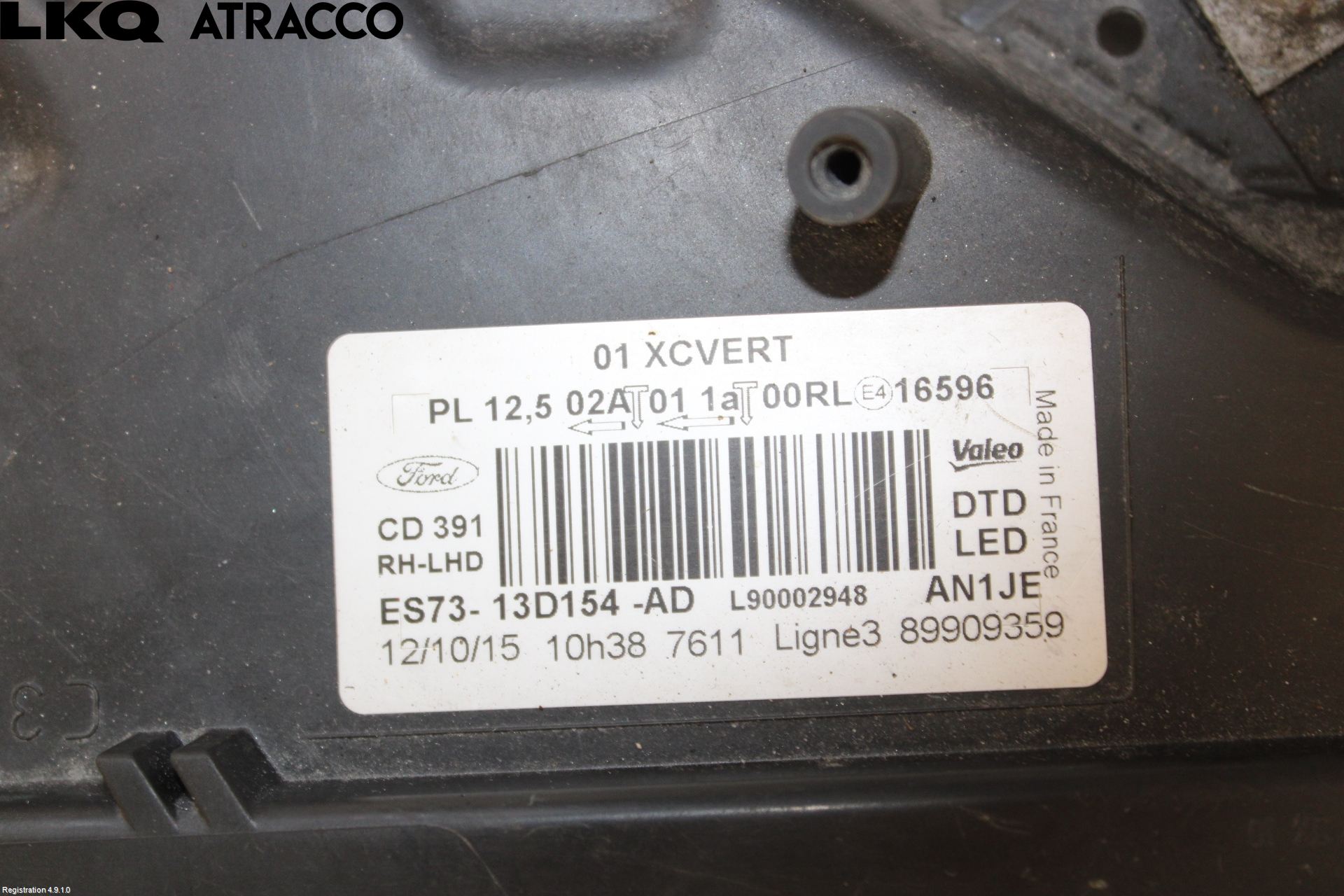 Ford MONDEO 15-22 Frontlykt Høyre