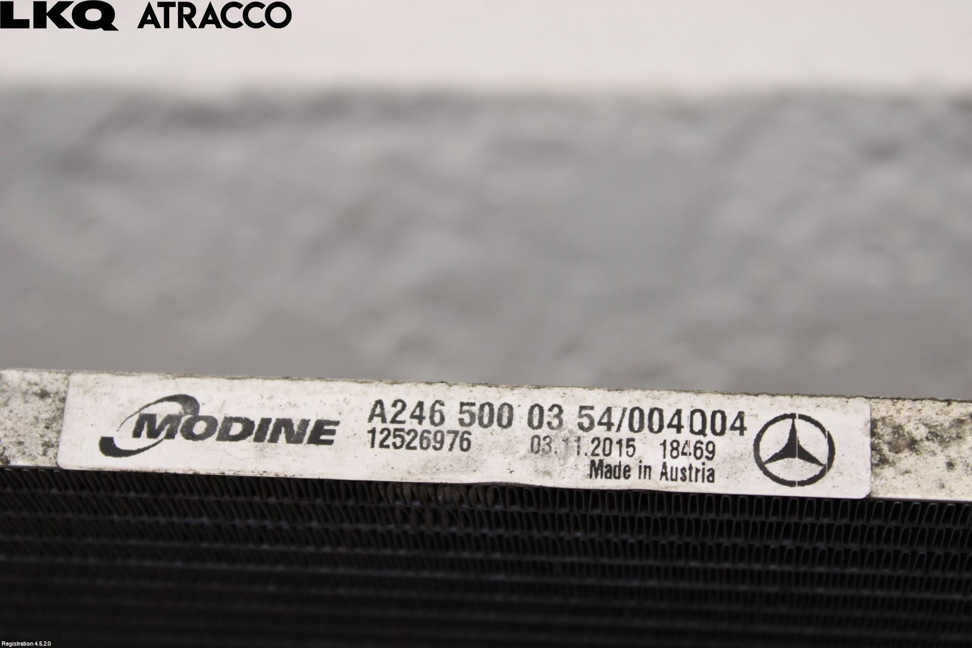 Mercedes-Benz MB B-KLASS (W246/W242) 12-19 Varme Ac Kondenser-Kjøler