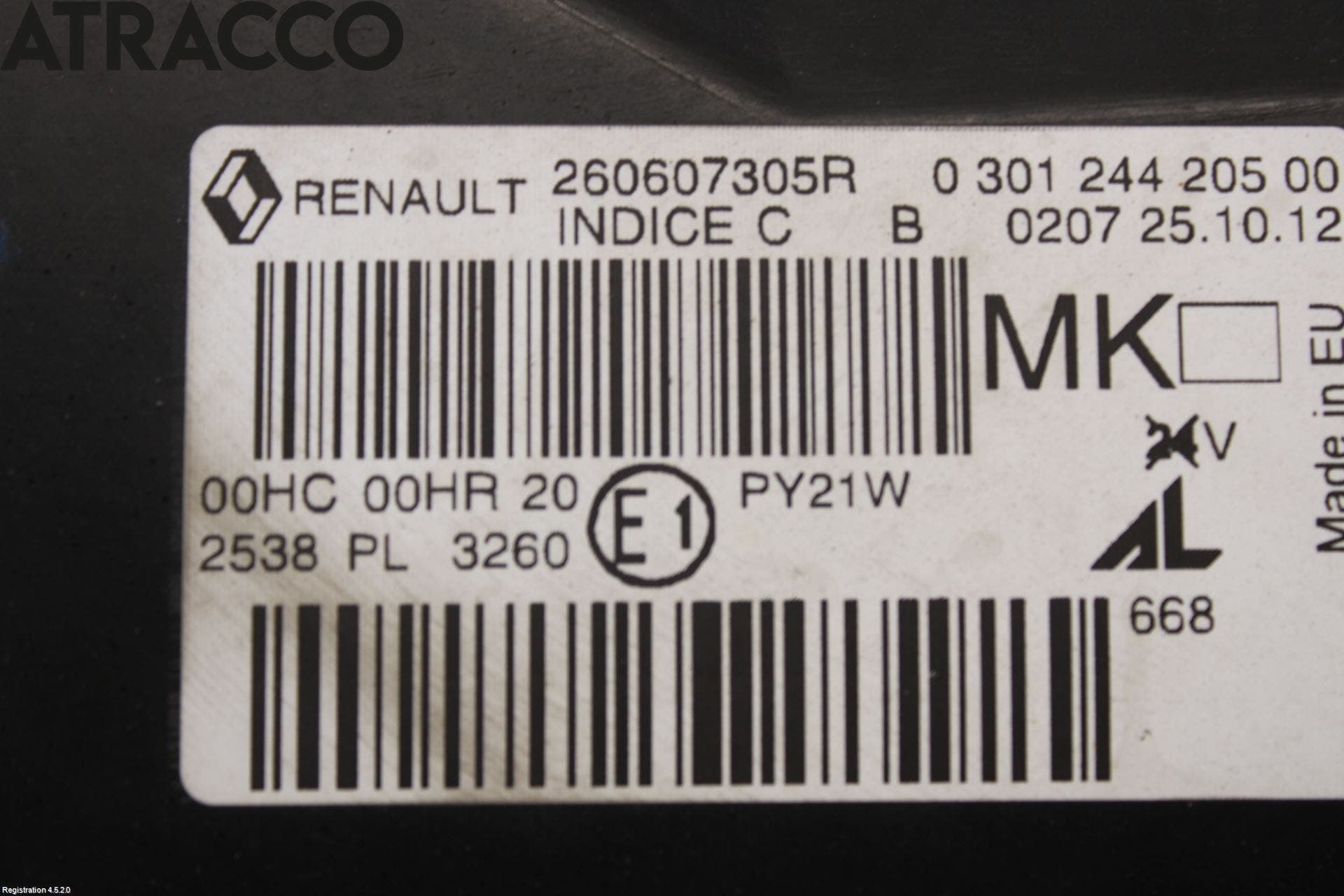 Renault MEGANE III 09-15 Frontlykt Venstre