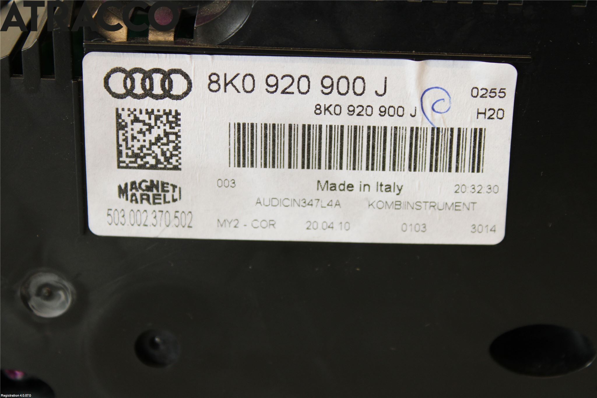 Audi A4/S4 08-11 Instr Kombinert