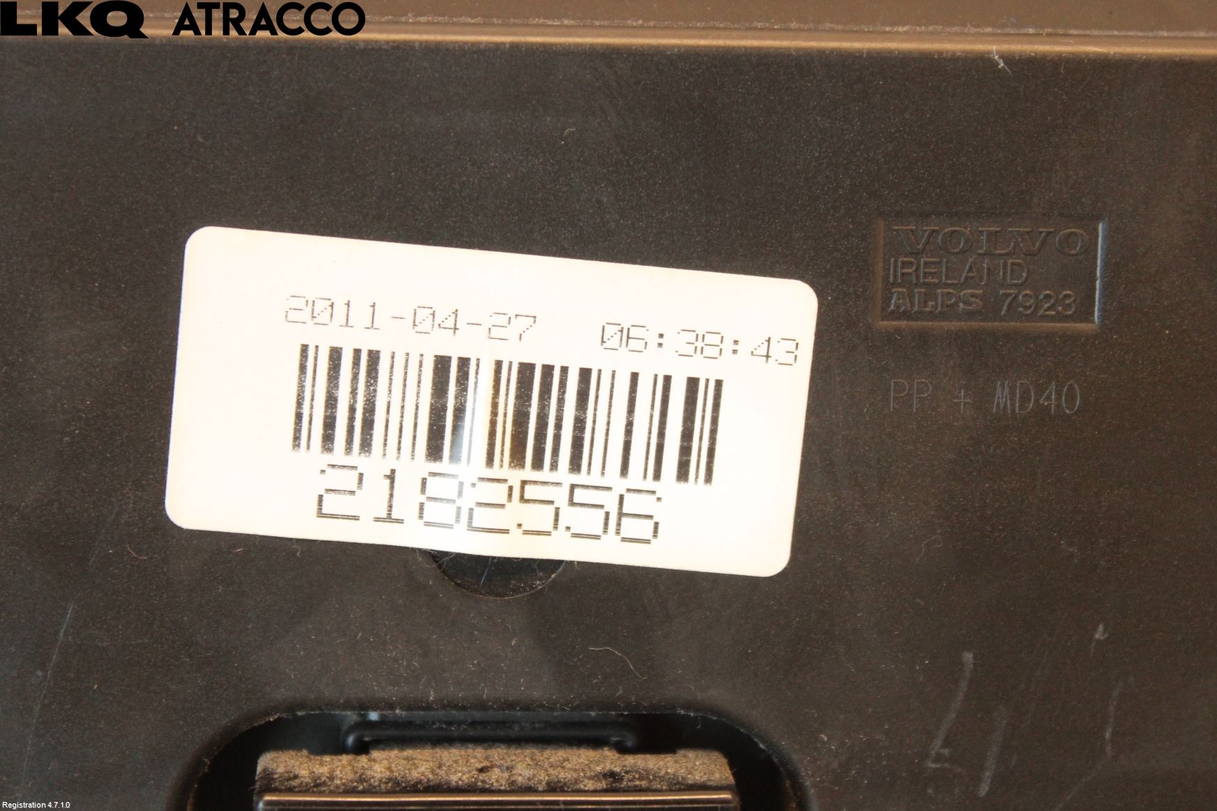 Volvo V60 11-13 Varme Ac Betjening-Display