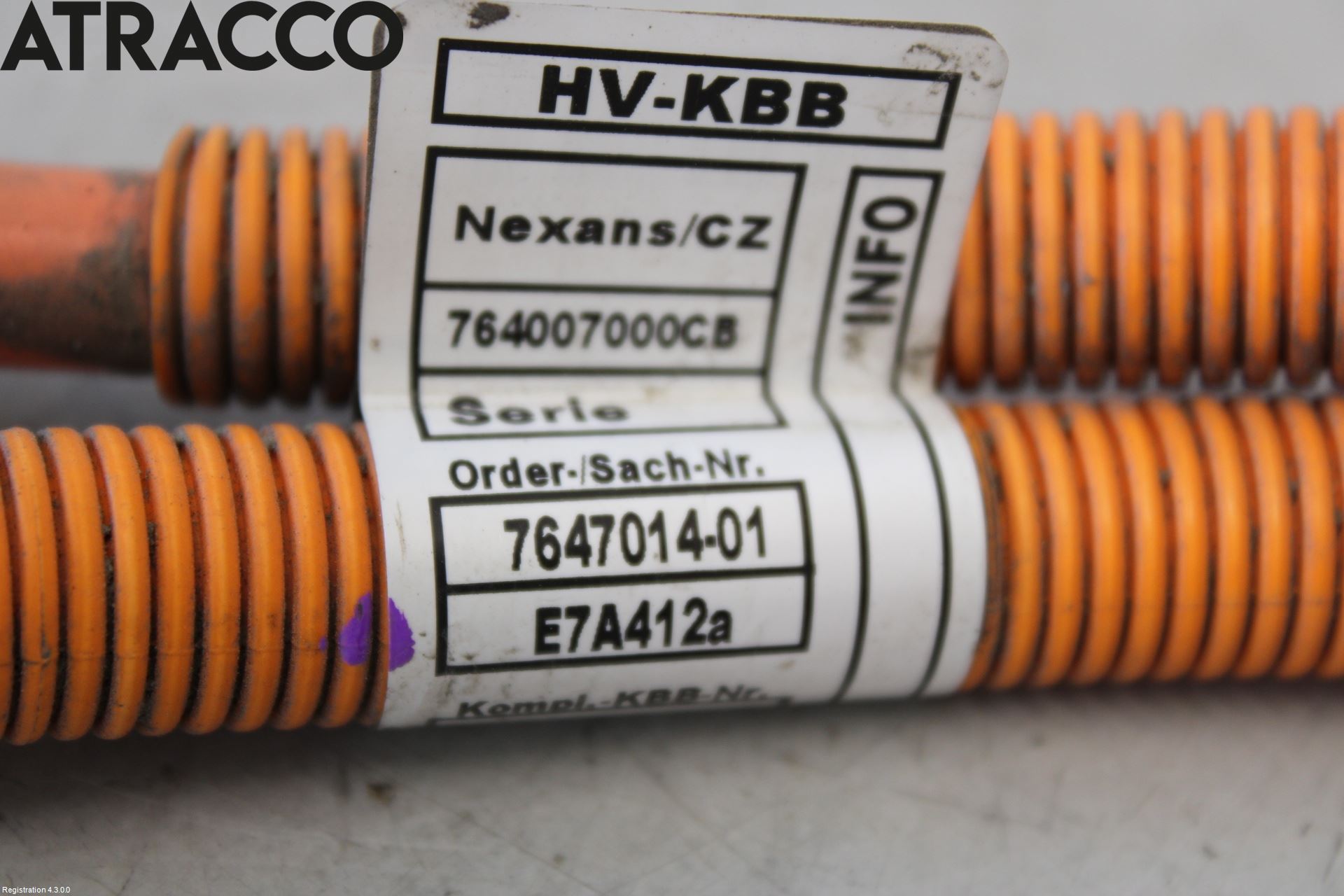 BMW i3 I01 13-22 Kabelhärva Högspänning