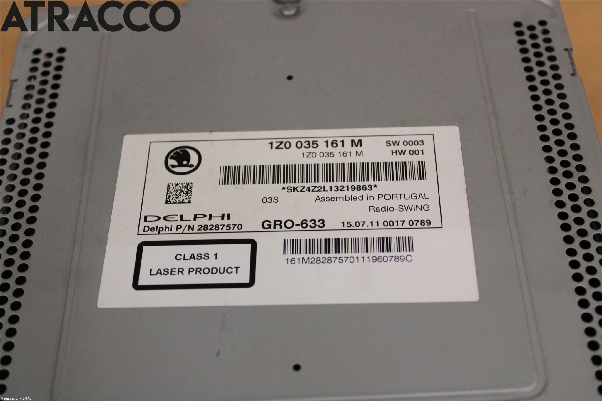 Skoda YETI Stereo Radio Med Cd