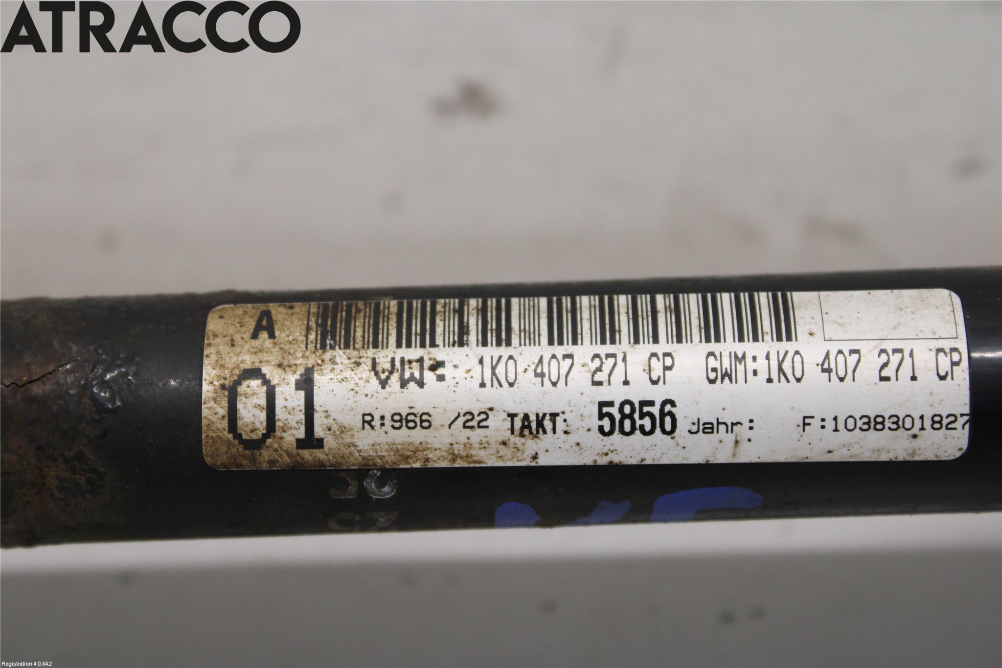 Volkswagen VW GOLF VI 09-13 Drivaksel Foran Kompl Venstre