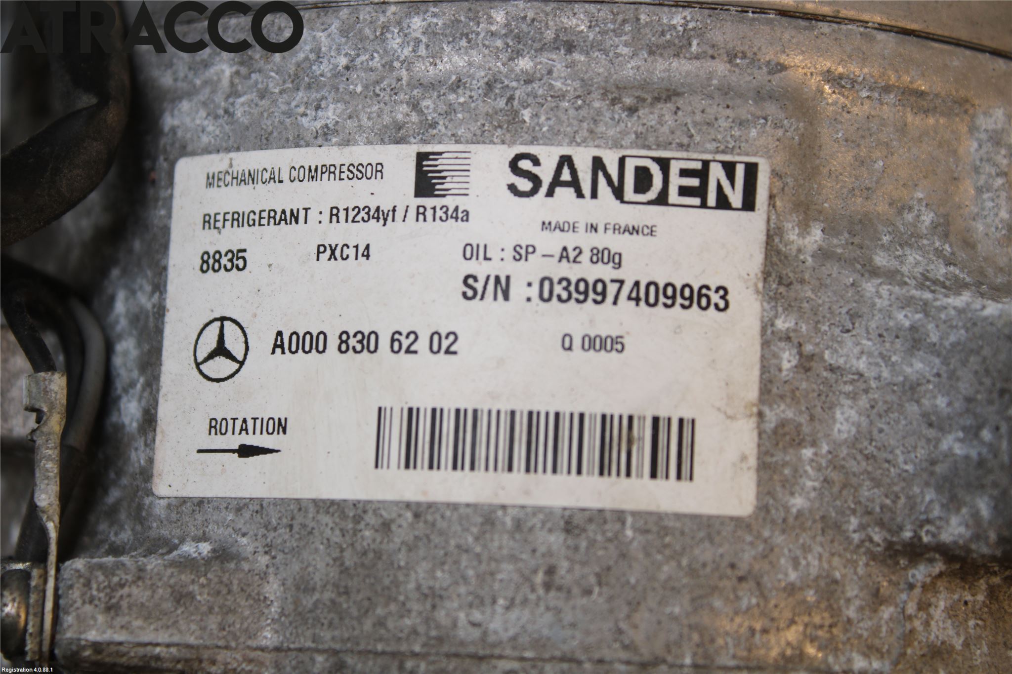 Mercedes-Benz MB B-KLASS (W246/W242) 12-19 Varme Ac Kompressor