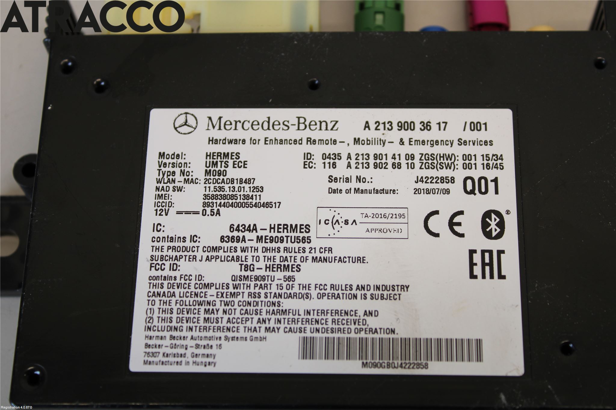 Mercedes-Benz MB VITO/V-KLASS (W640,W447,W448) 14- Styreenhet Øvrig