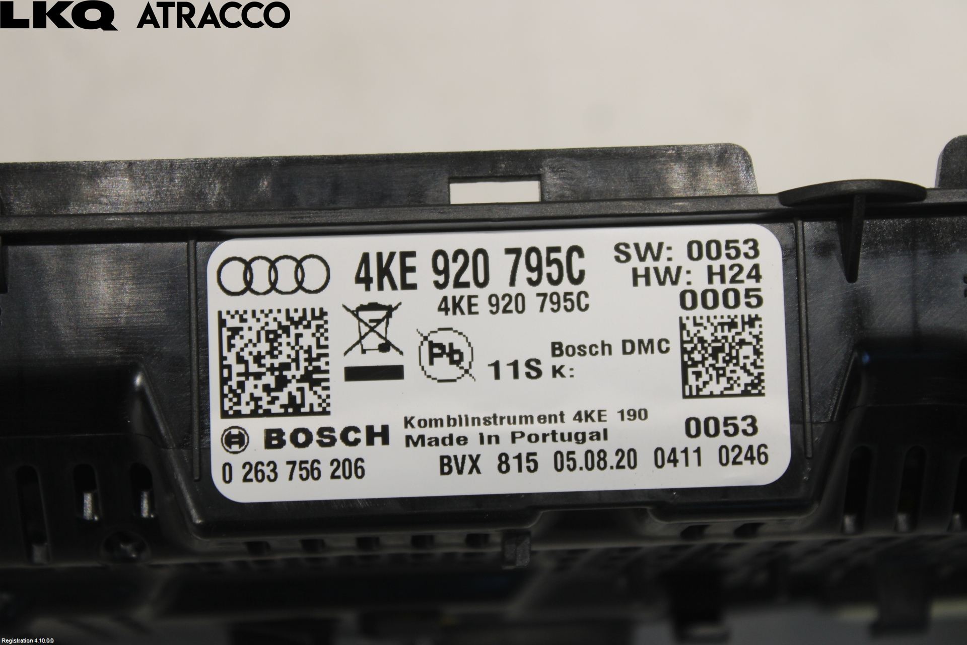 Audi E-TRON, S GE 19- Instr Kombinert