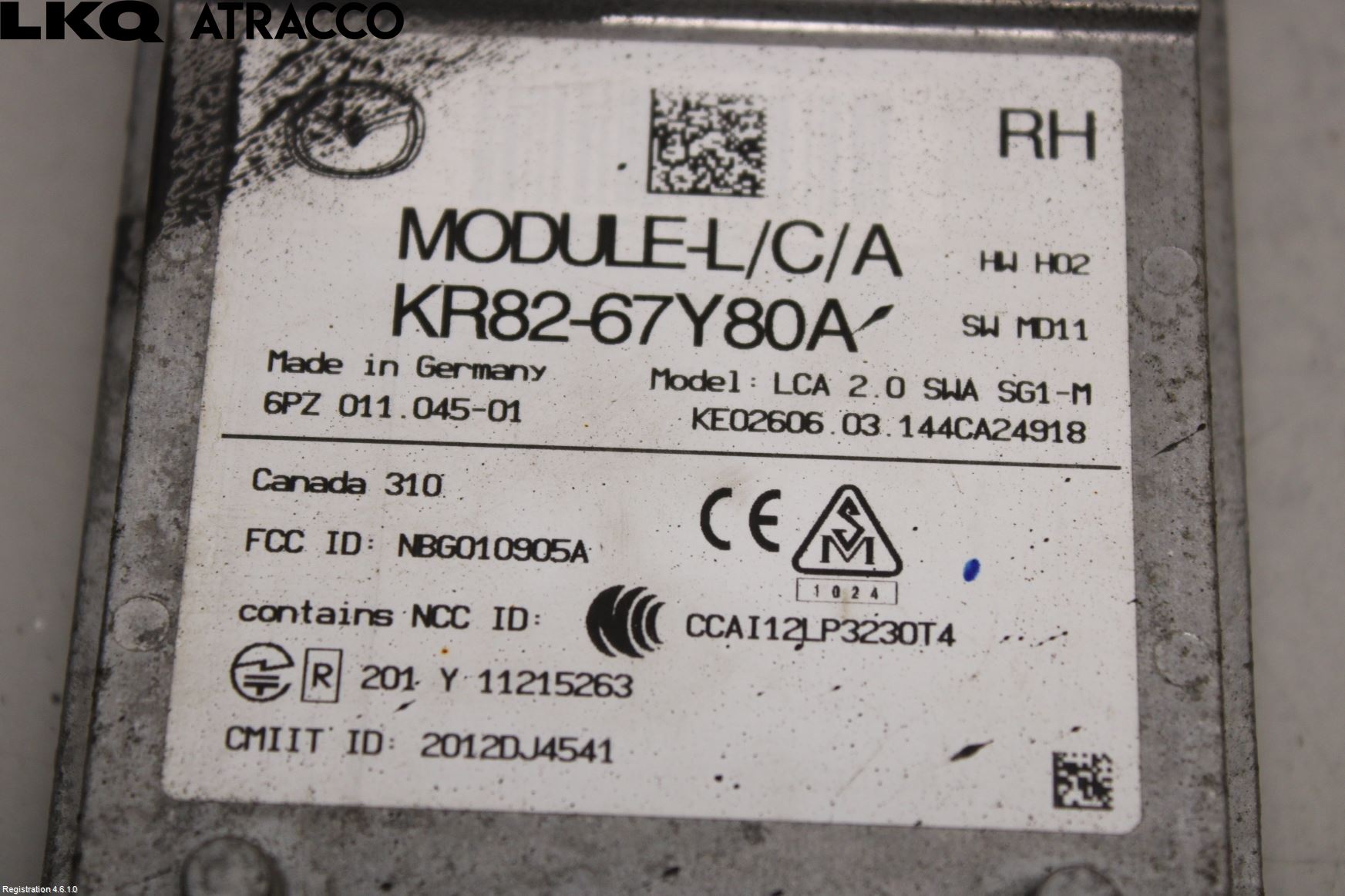 Mazda CX-5 12-17 Sensor Kollisjonsbeskyttelse