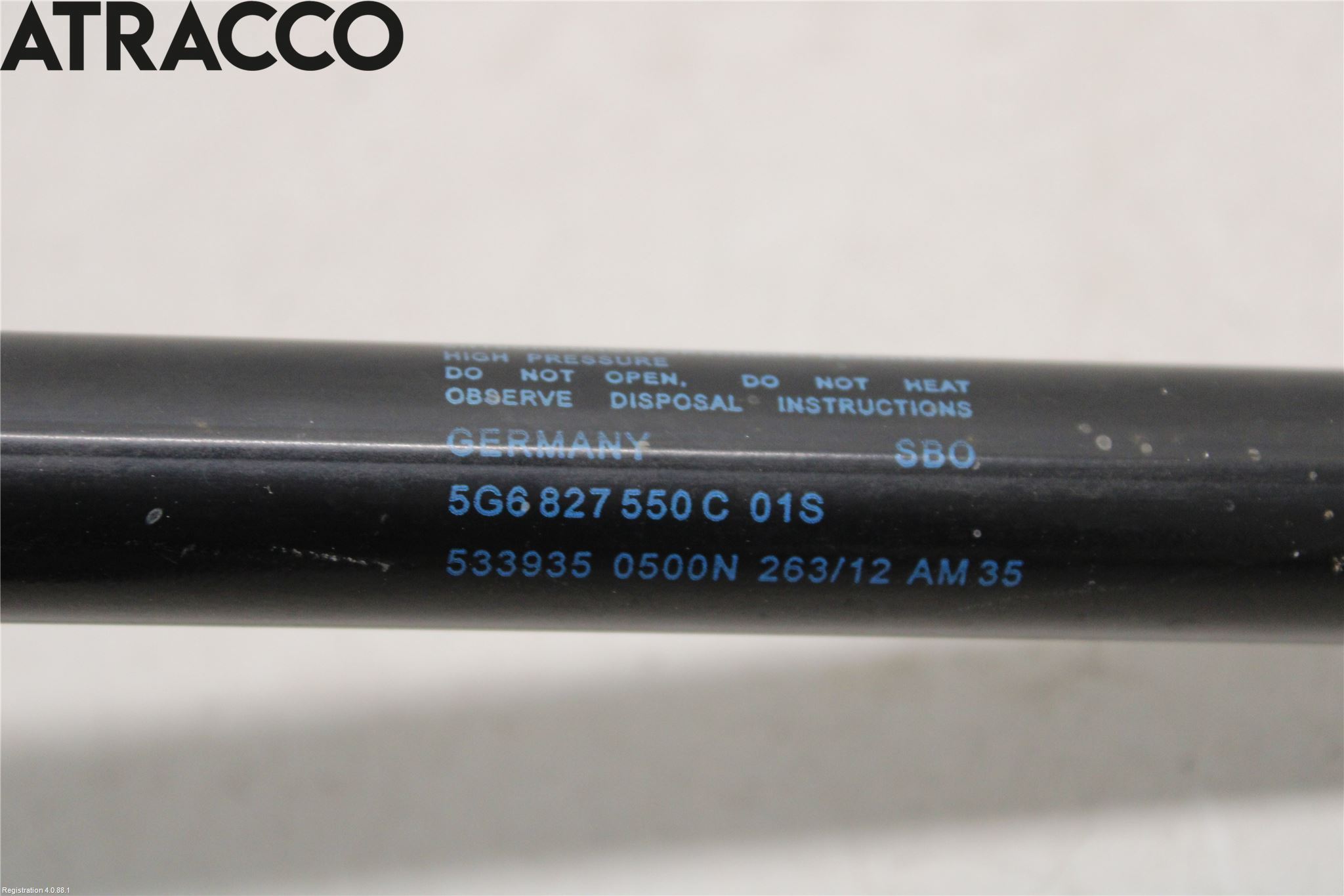 Volkswagen VW GOLF / E-GOLF VII 13-20 Bakluke Demper-Gassfjær