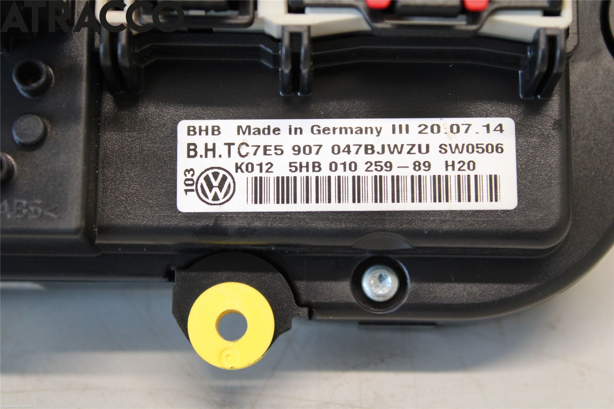 Volkswagen VW CADDY 11-15 Varme Ac Betjening-Display