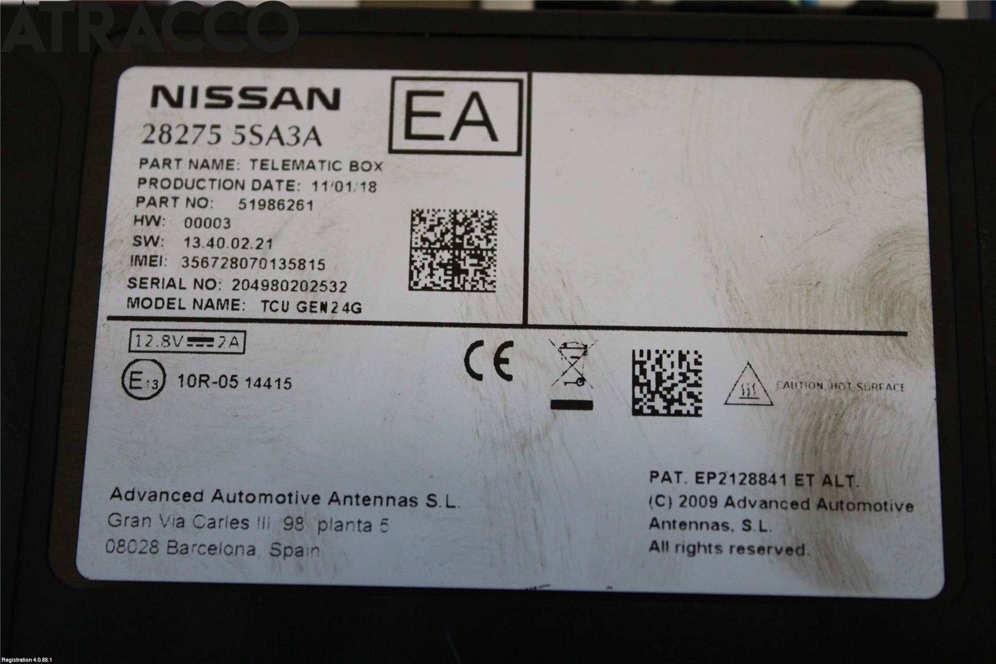 Nissan LEAF 18- Styreenhet Øvrig