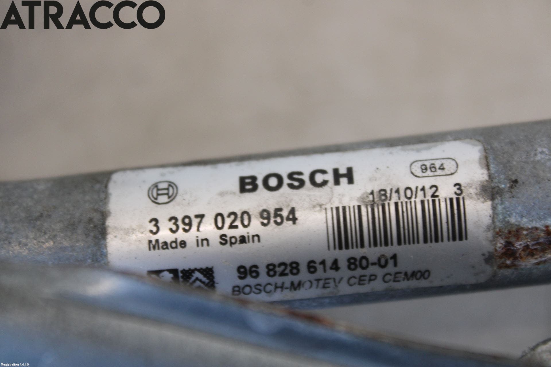 Citroen BERLINGO 08-18 Viskermotor Frontrute