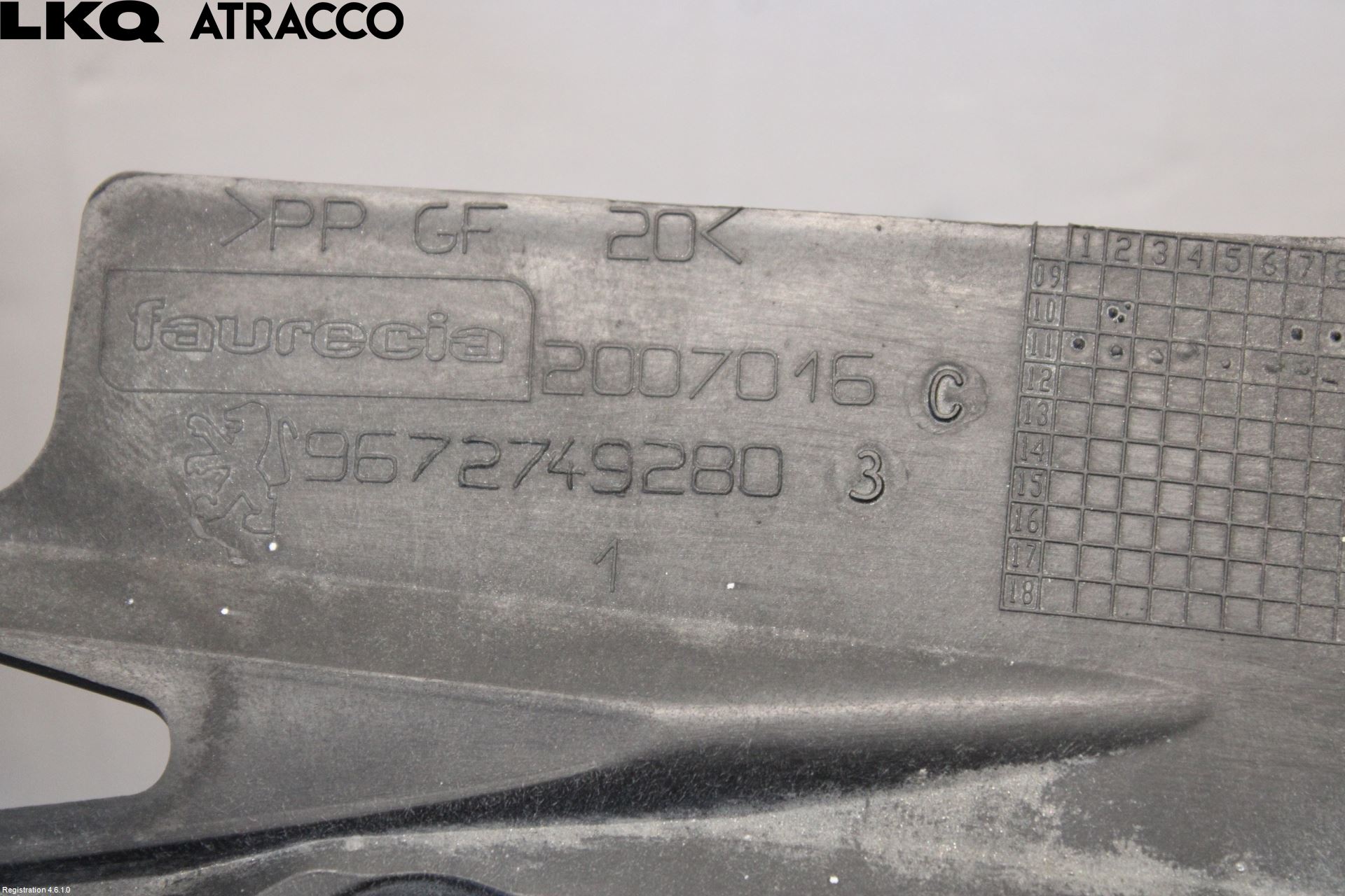 Peugeot 508 11-18 Panserlåsplate-Bjelke