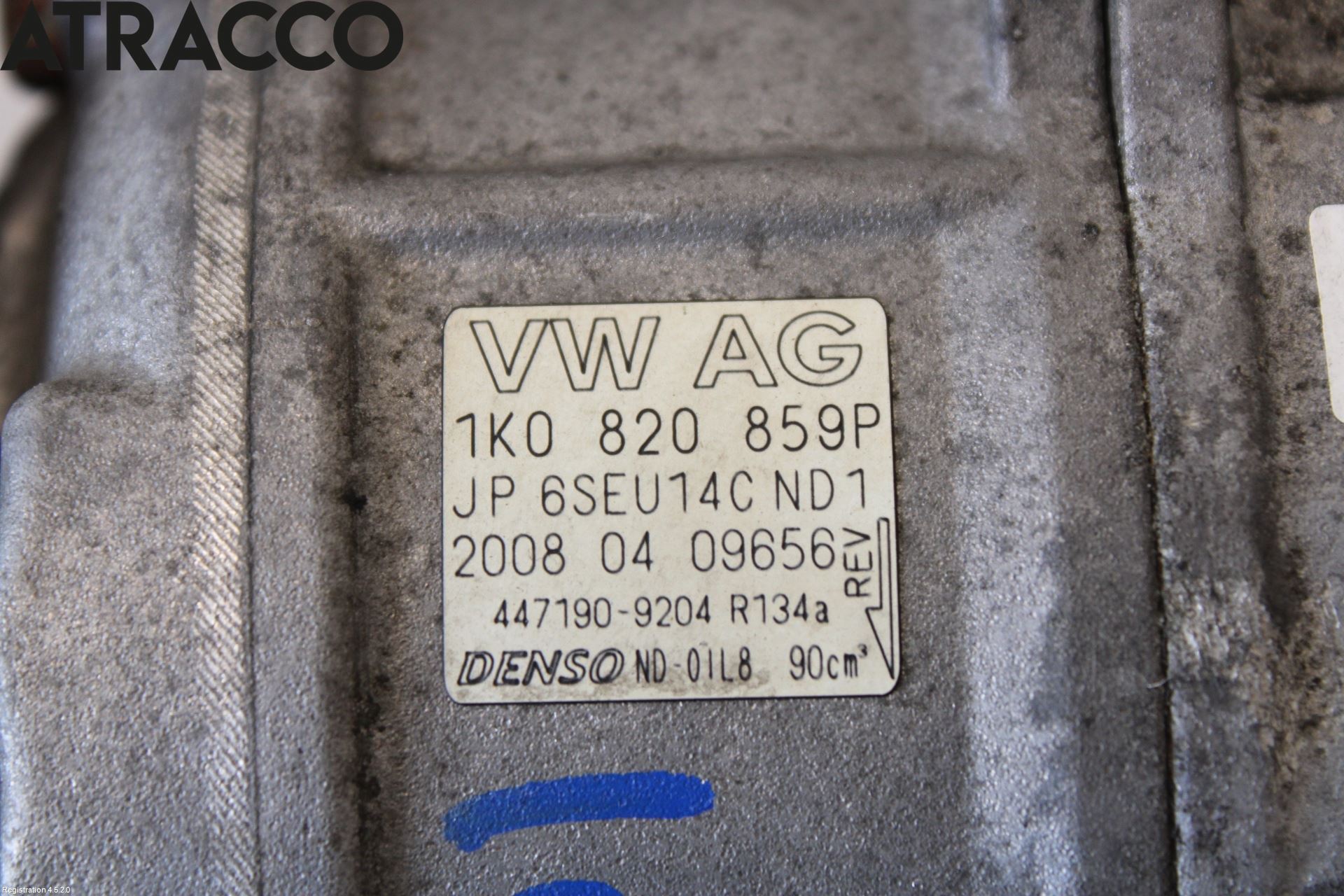 Volkswagen VW SCIROCCO 09-17 Varme Ac Kompressor