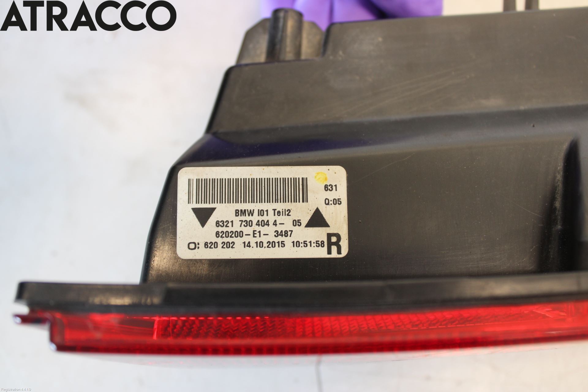 BMW i3 I01 13-22 Baklykt Ryggelys-Tåkelys