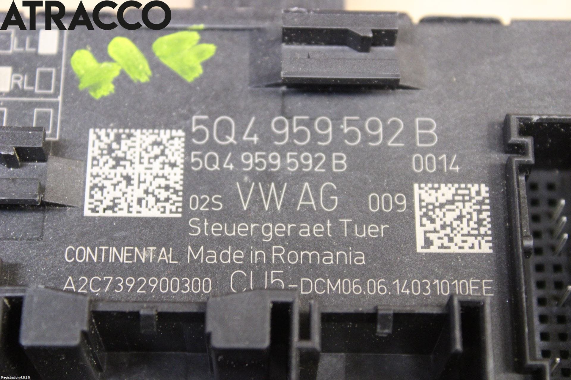 Skoda OCTAVIA (5E) 13-20 Styreenhet Dør