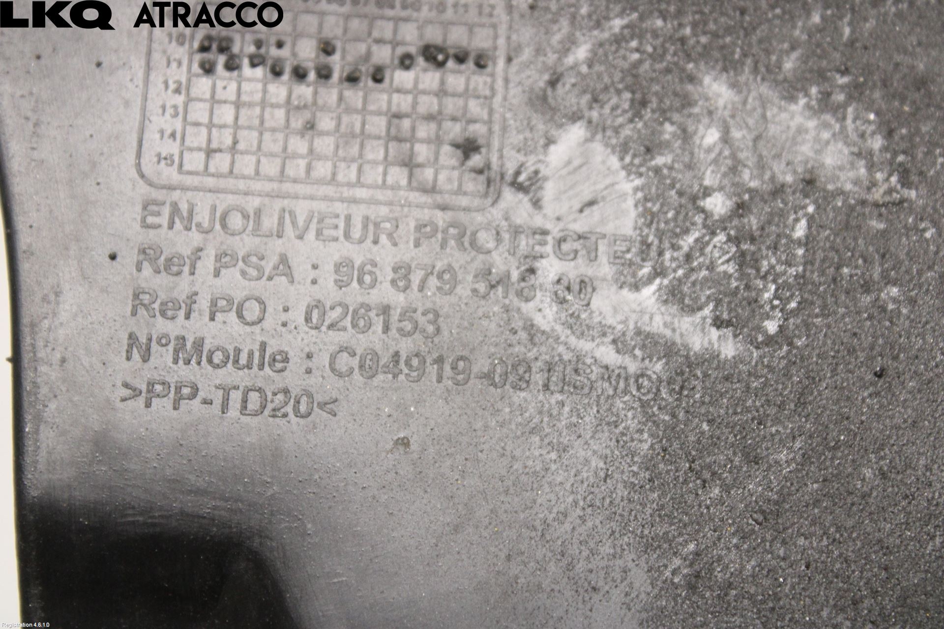 Peugeot 508 11-18 Støtfanger Bak Midt Del