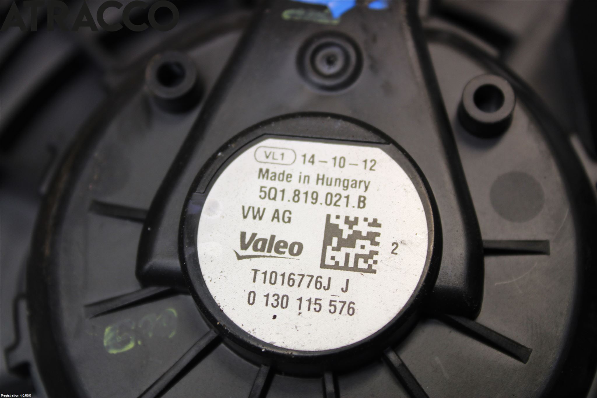 Volkswagen VW GOLF / E-GOLF VII 13-20 Varmeapparat Viftemotor