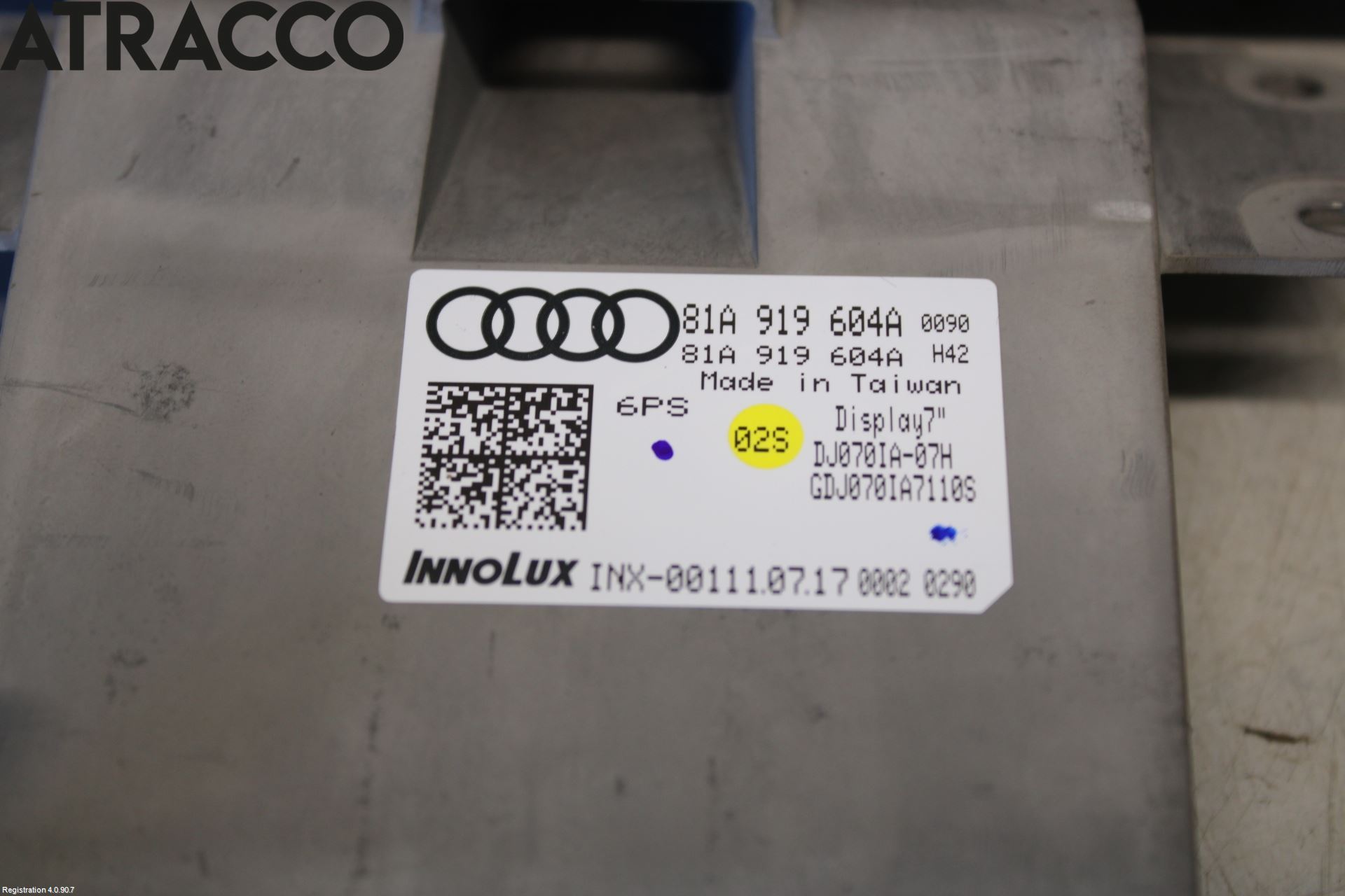 Audi Q2/SQ2 17- Multifunktionsdisplay