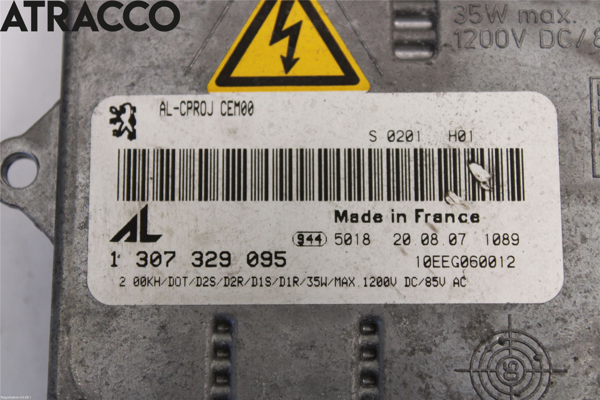 Peugeot 407 Styreenhet Xenon