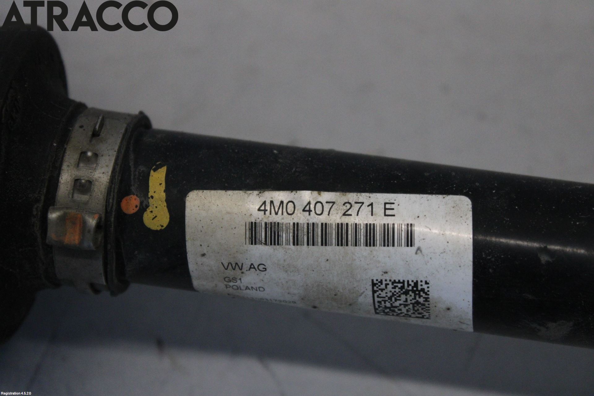 Audi Q7/SQ7 Drivaksel Foran Kompl Høyre