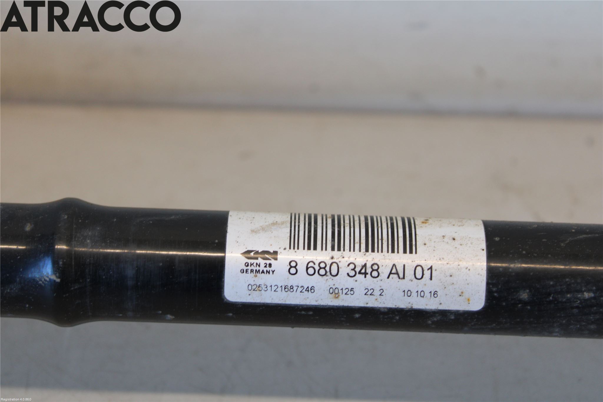 BMW 3 GT F34 13-19 Drivaksel Bak Kompl Høyre