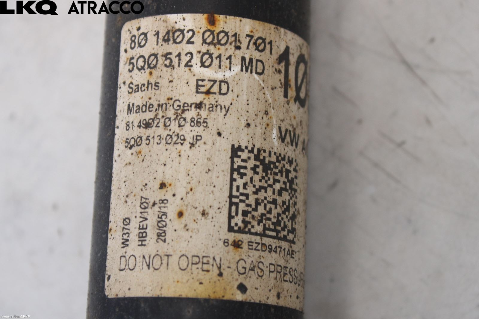 Volkswagen VW GOLF / E-GOLF VII 13-20 Støtdemper Bak