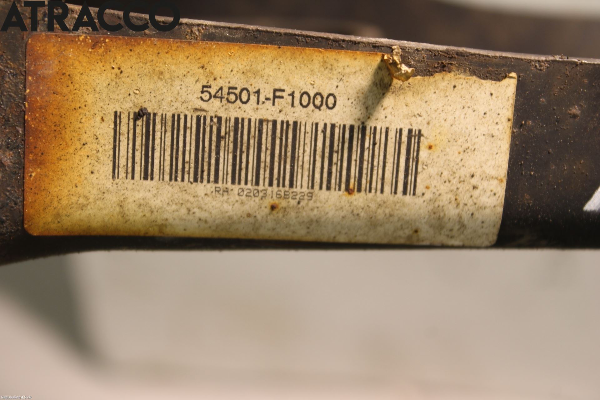 Kia SPORTAGE (QL) 16-21 Bærearm Foran Høyre Nedre