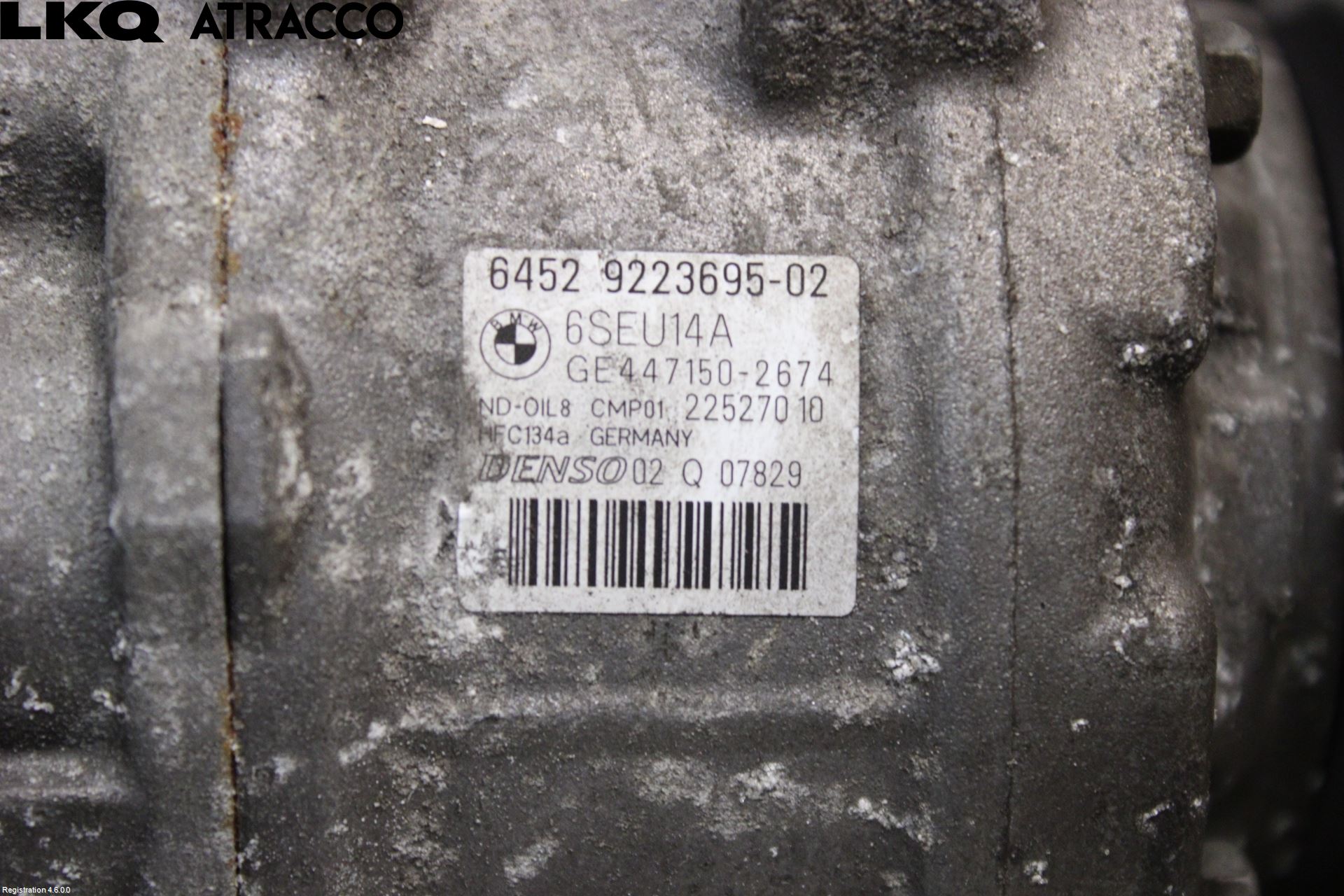 BMW 3 F30/F31/F80 12-19 Varme Ac Kompressor