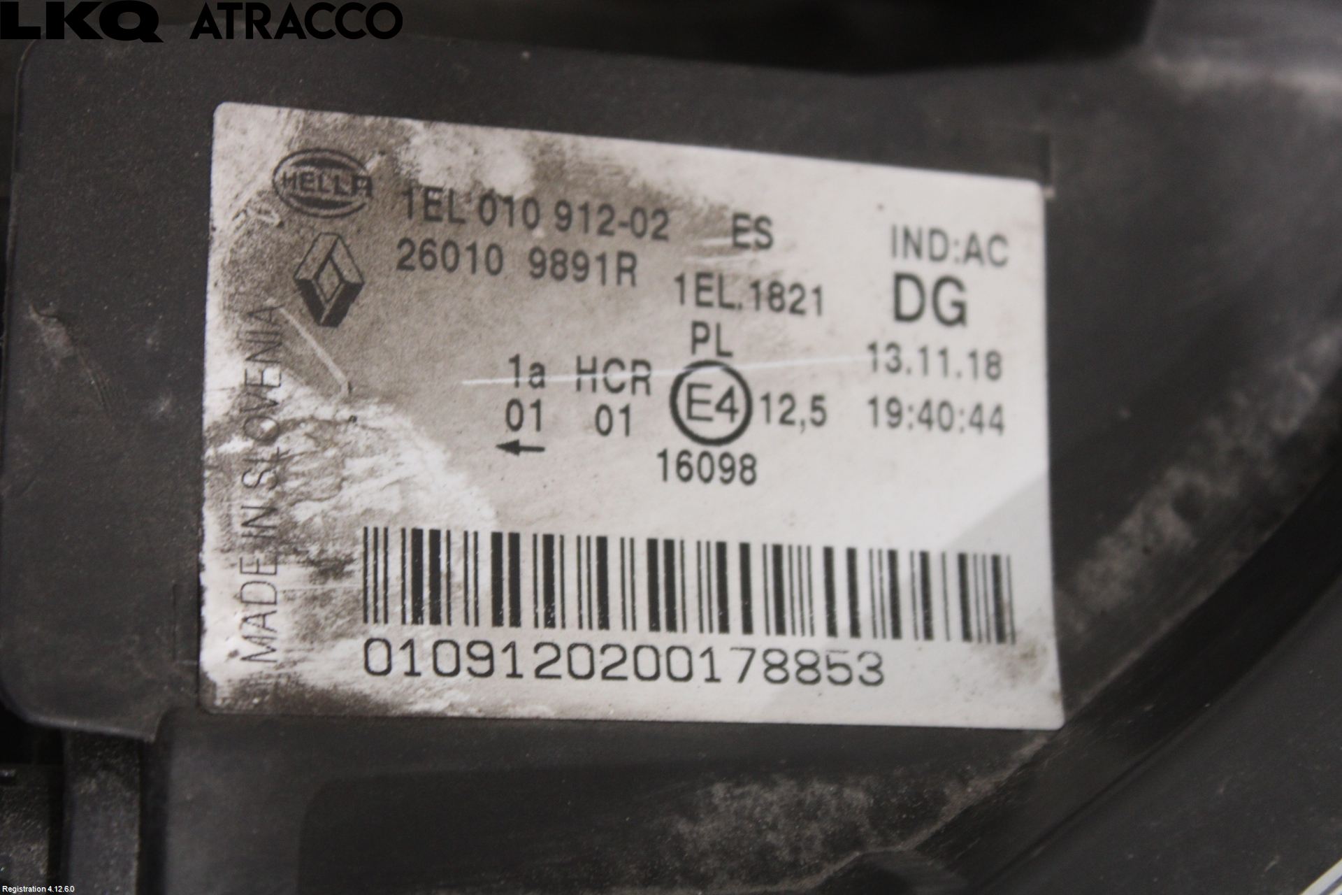 Renault ZOE/E-TECH 13- Frontlykt Høyre