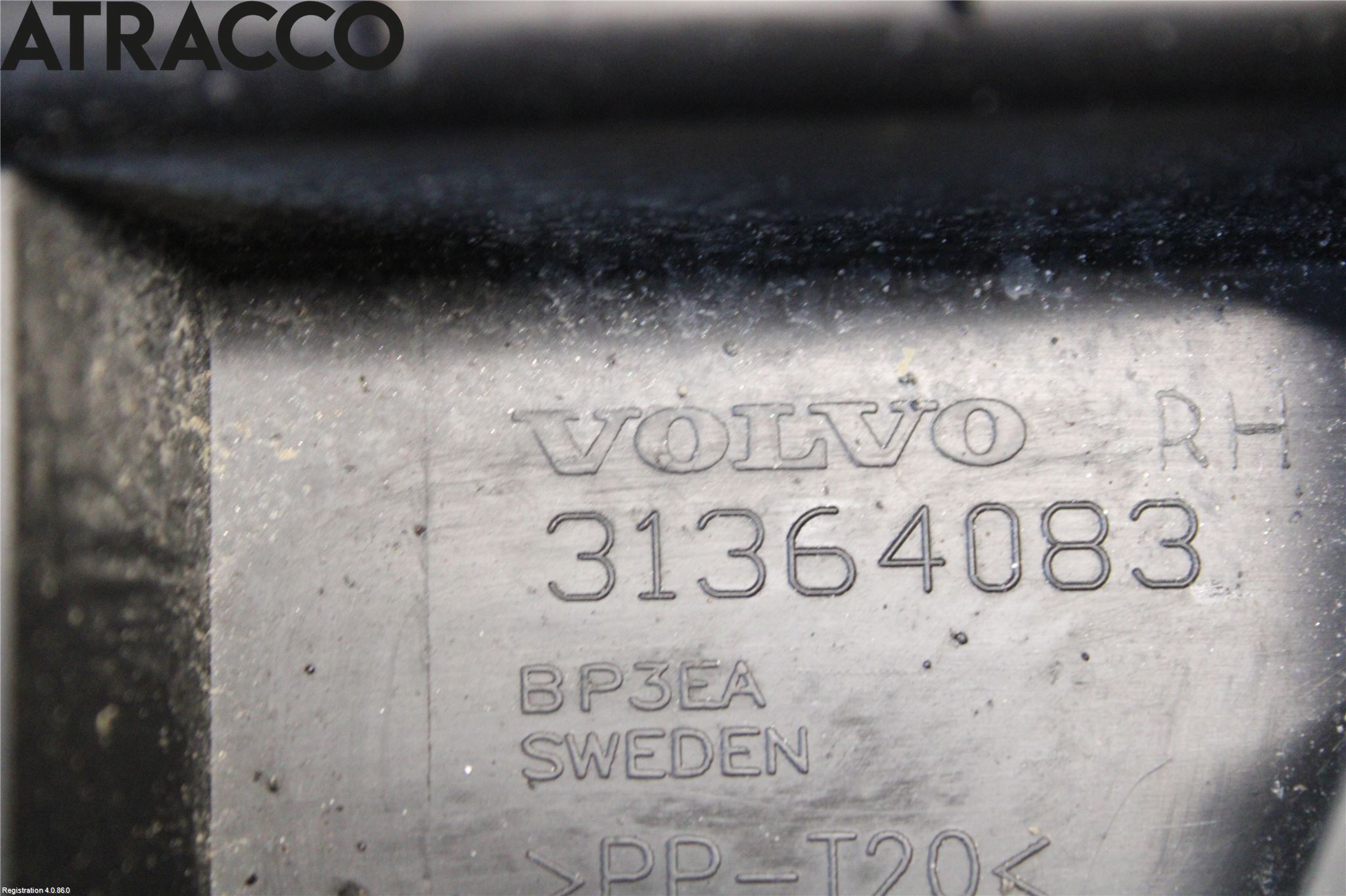 Volvo S80 07-13 Støtfangerfeste Bak Høyre