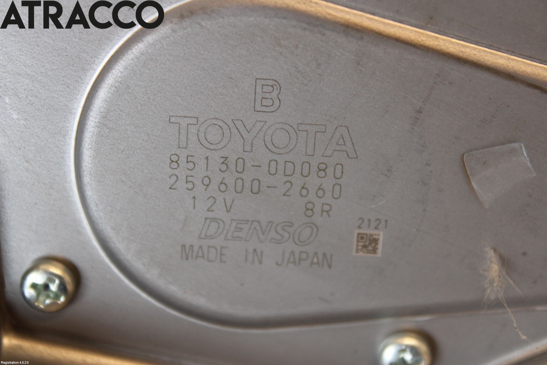 Toyota YARIS XP130 15-20 Viskermotor Bakluke