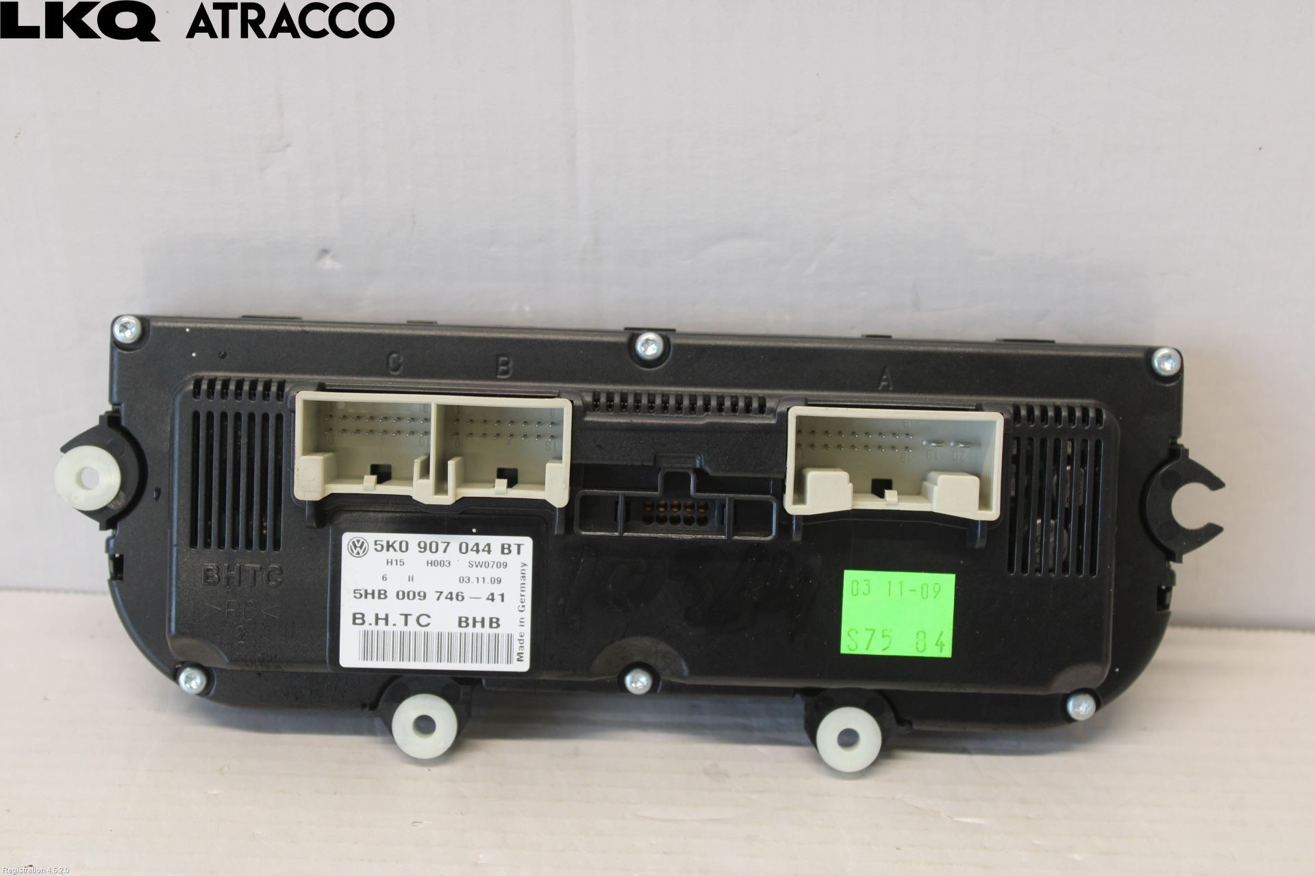 Volkswagen VW GOLF VI 09-13 Varme Ac Betjening-Display