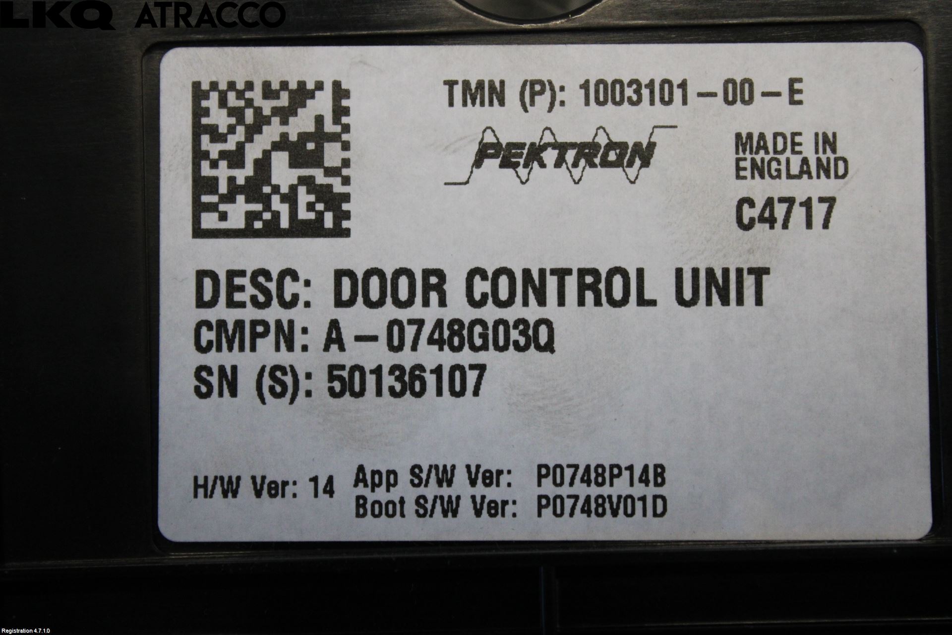 Tesla MODEL S 13- Styreenhet Dør