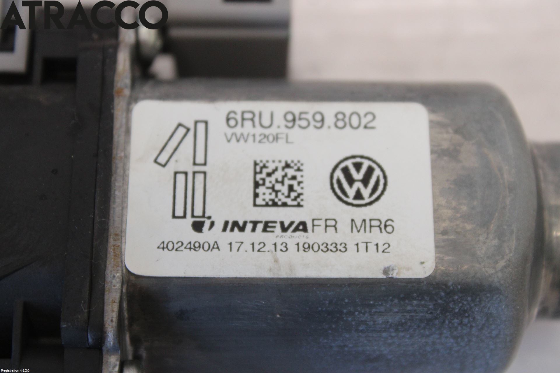 Volkswagen VW UP! / E-UP! Vindusheismotor