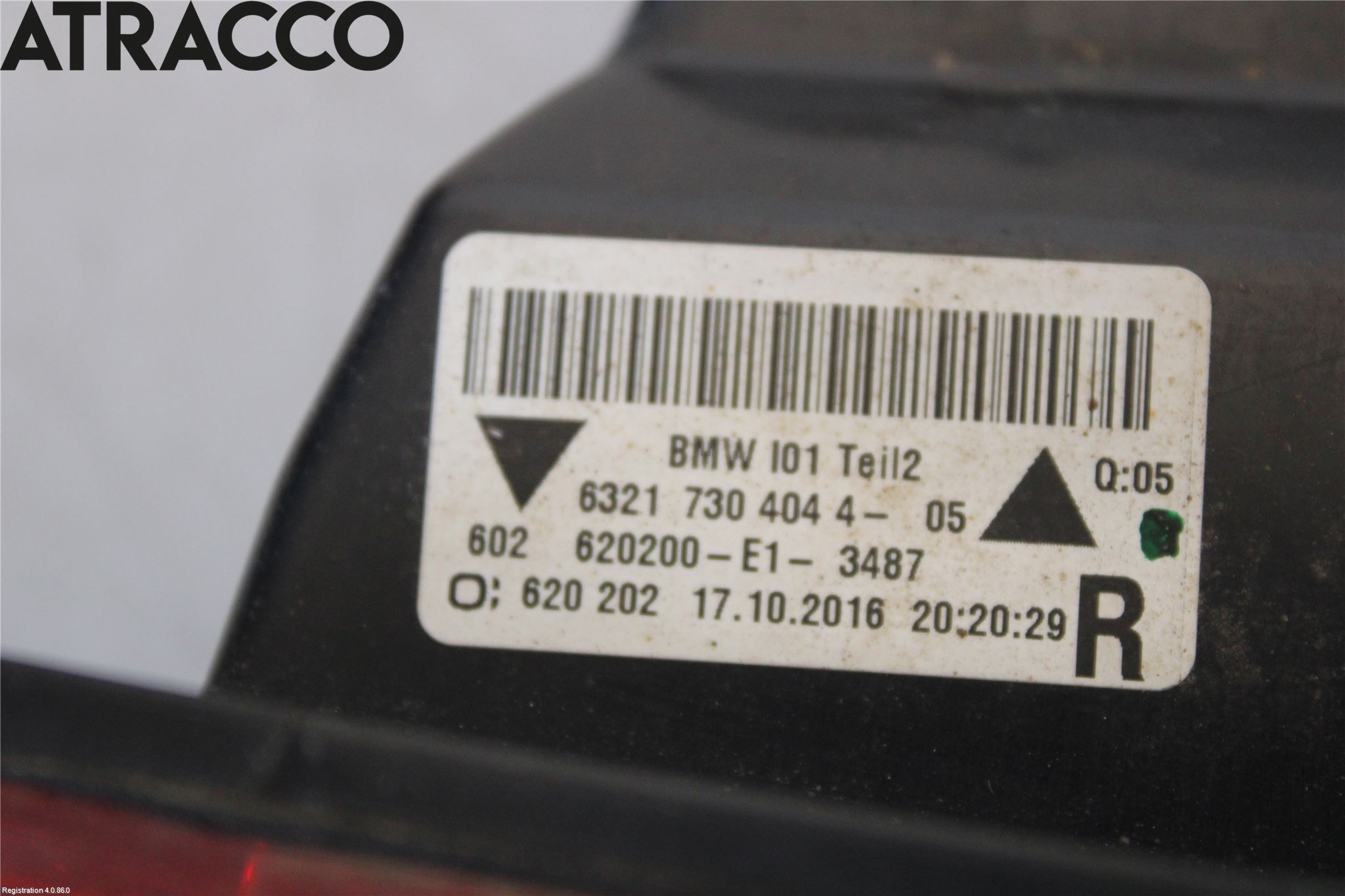 BMW i3 I01 13-22 Baklykt Ryggelys-Tåkelys