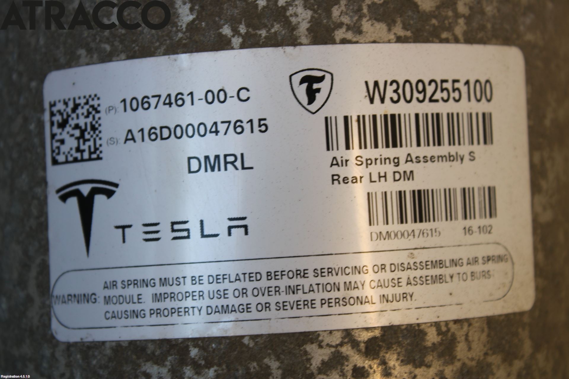 Tesla MODEL S 13- Fjærbein Bak Venstre