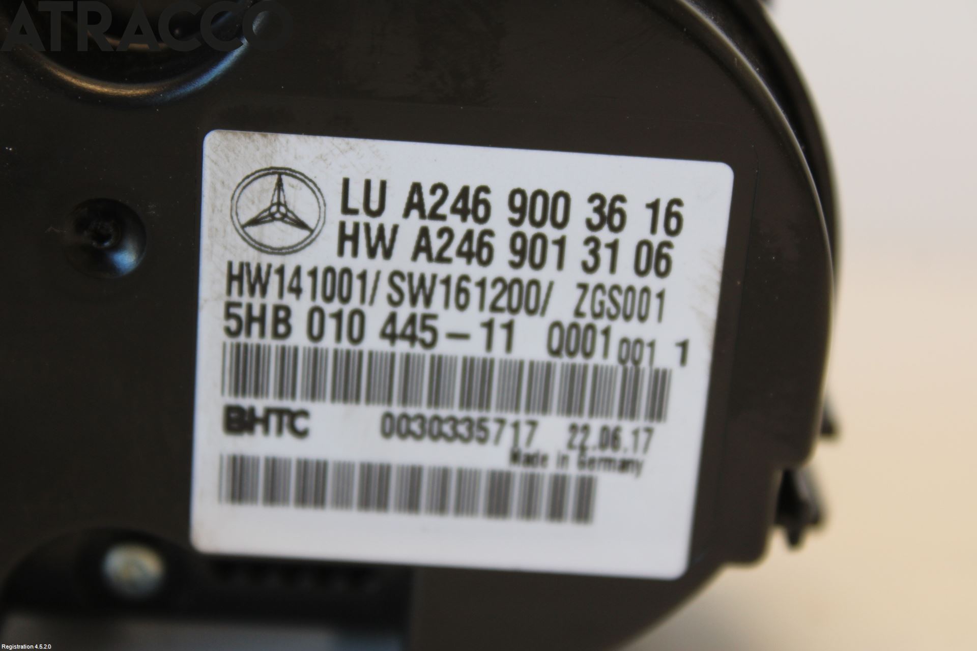 Mercedes-Benz MB CLA-KLASS (C117/X117) 13-19 Varme Ac Betjening-Display