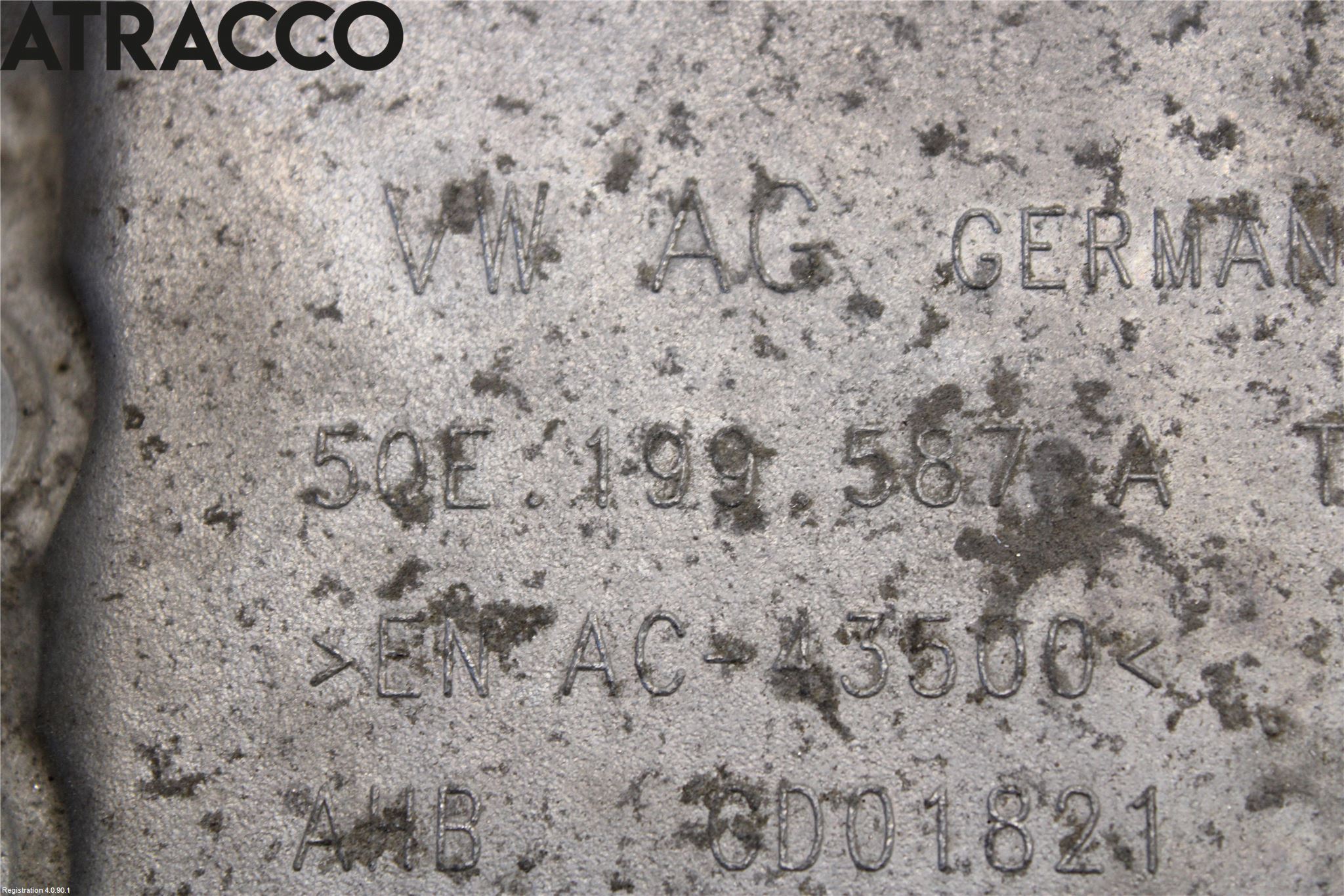 Volkswagen VW GOLF / E-GOLF VII 13-20 Motor Feste Stål-Alu