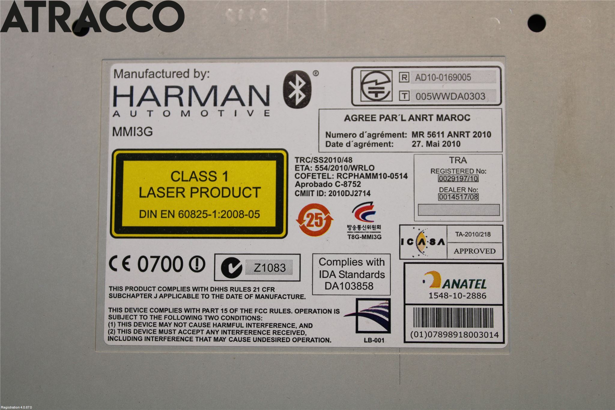 Audi A4/S4 08-11 Stereo Radio Med Cd